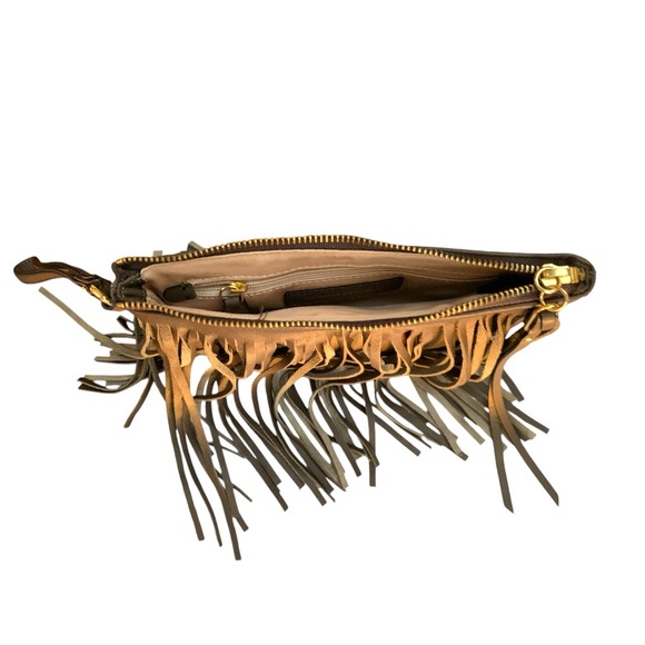 BANANA REPUBLIC Willow Fringe Leather Wristlet - Picture 4 of 7